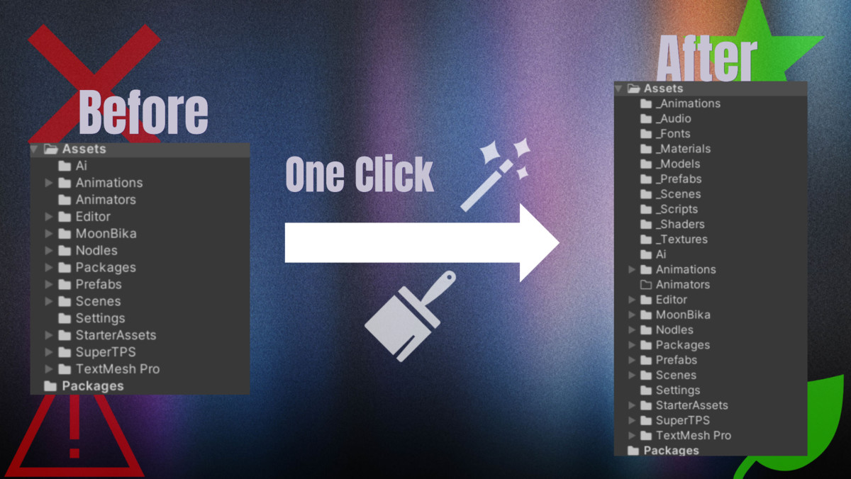 Folder Organizer Window – Smart Auto Folder Sorting for Unity