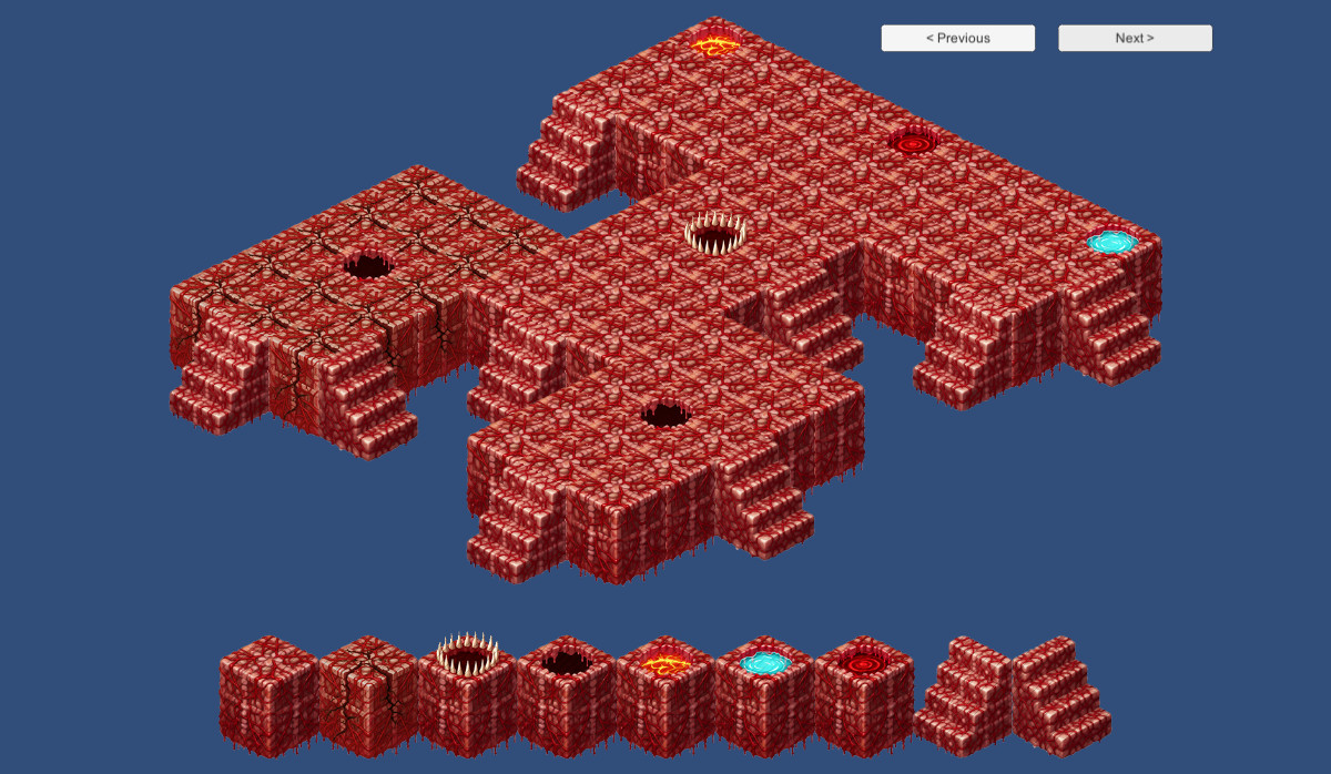 2D Isometric Modular Tileset – Flesh, Blood & Skull