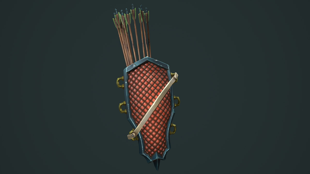Knight Bow Quiver Arrow