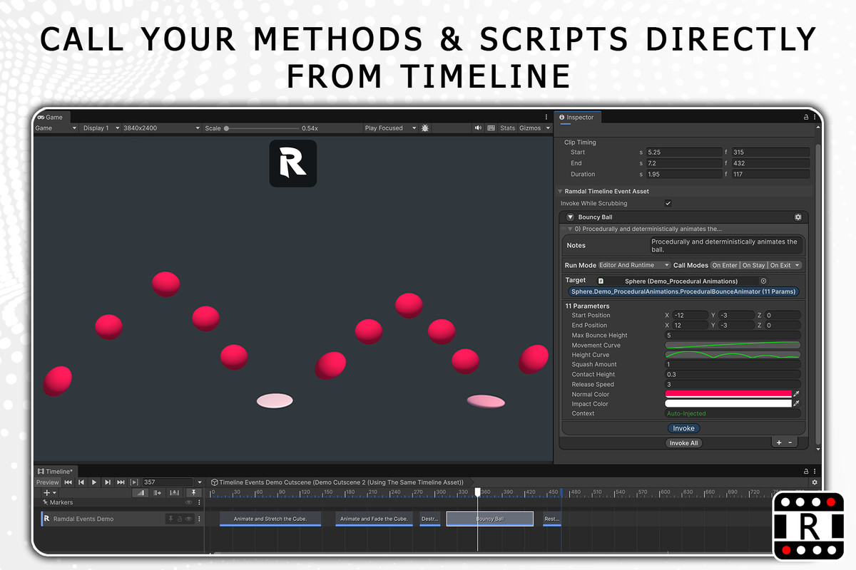 Ramdal Events Timeline Extension | Build Cutscenes Cinematics & Gameplay Systems