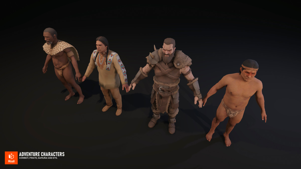 Adventure Characters — Cowboy, Pirate, Samurai and ets.