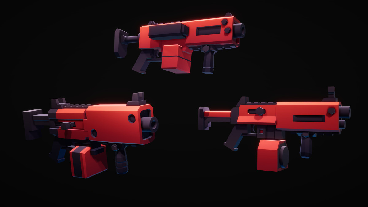 Stylized Light Machine Gun Assets Pack by Chicago Game Monster