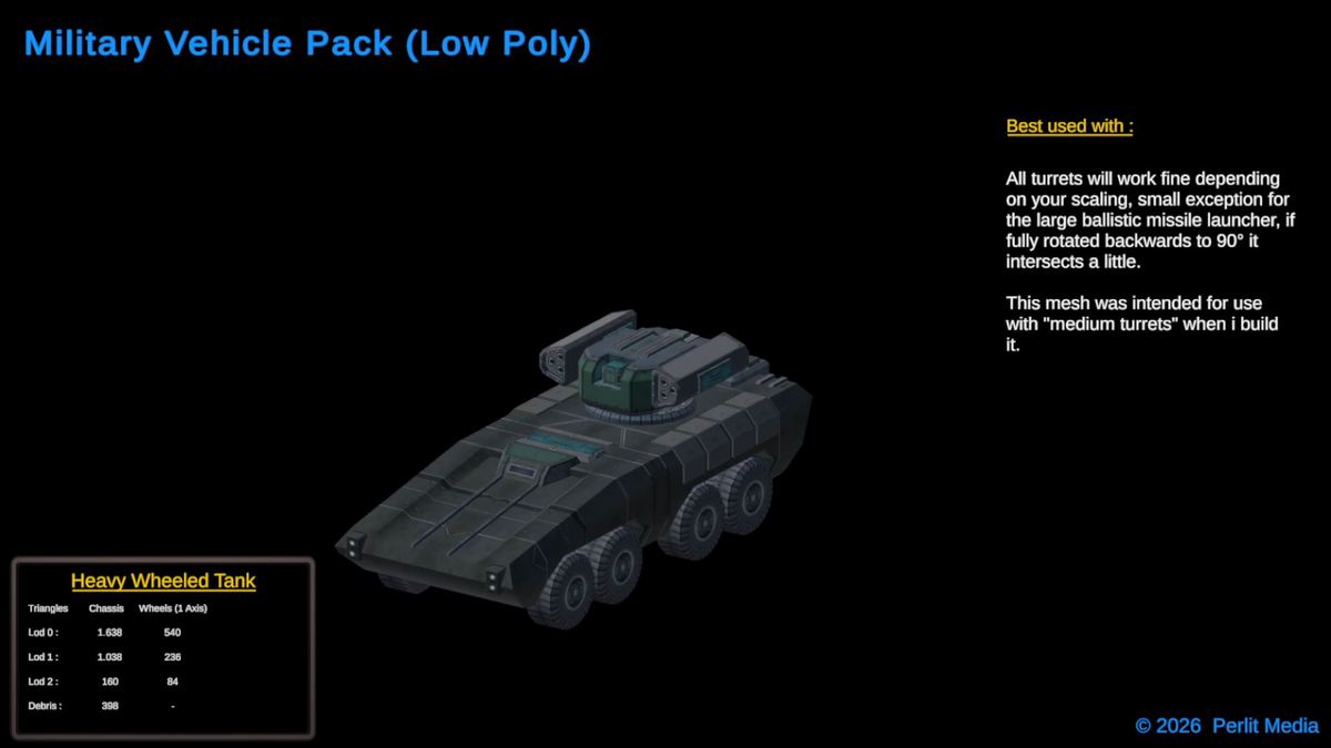 3D Military Vehicle Pack (LowPoly)