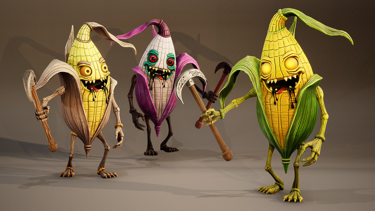 Nightmare Harvest Monsters 1 – Stylized Character Pack (5 Characters, 15 Skins)