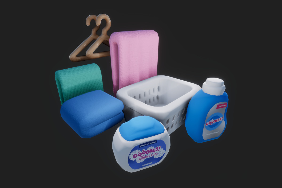 Cozy House Bundle - Goodies! Stylized Low Poly 3D Modular Pack