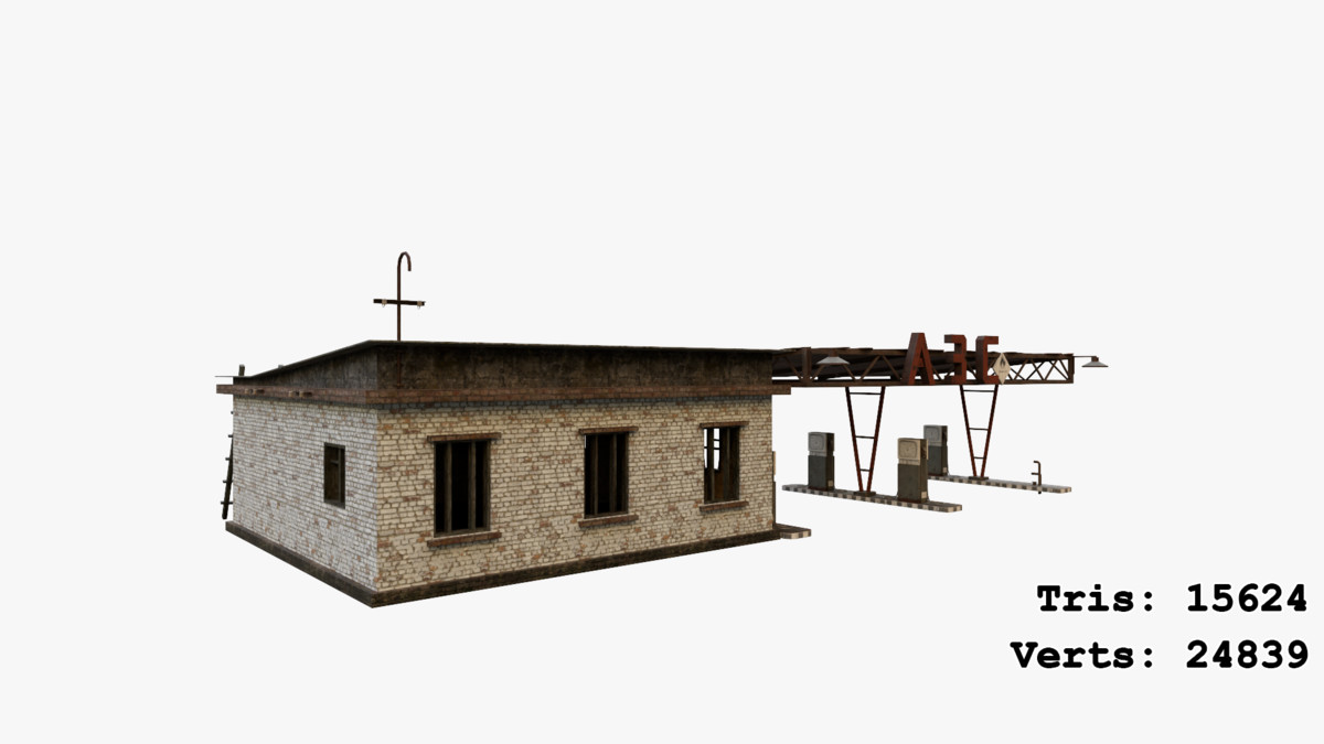 Abandoned Apocalyptic Buildings Mega Pack