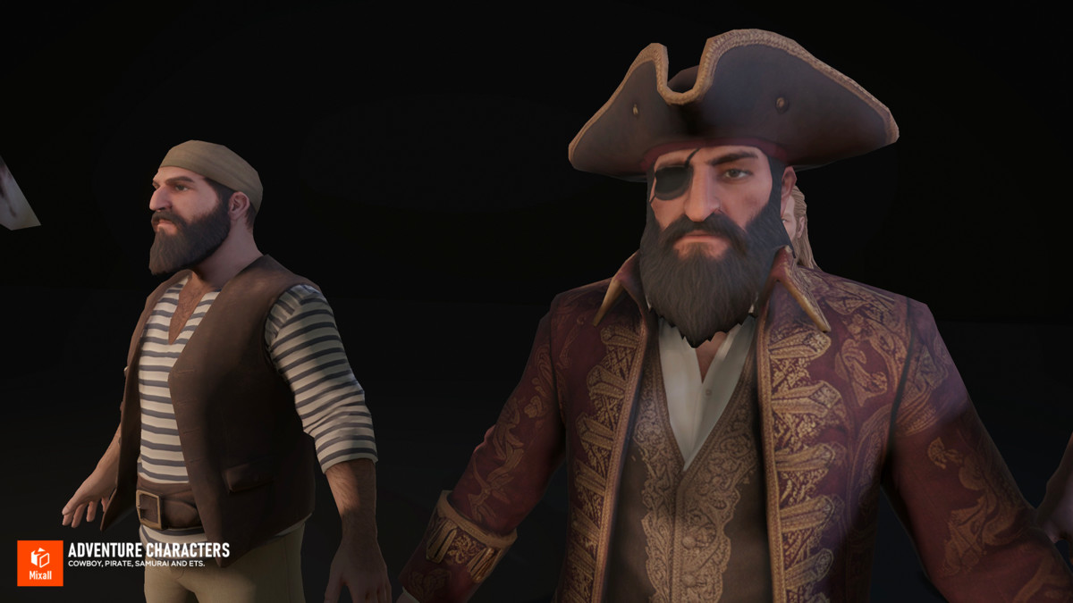 Adventure Characters — Cowboy, Pirate, Samurai and ets.