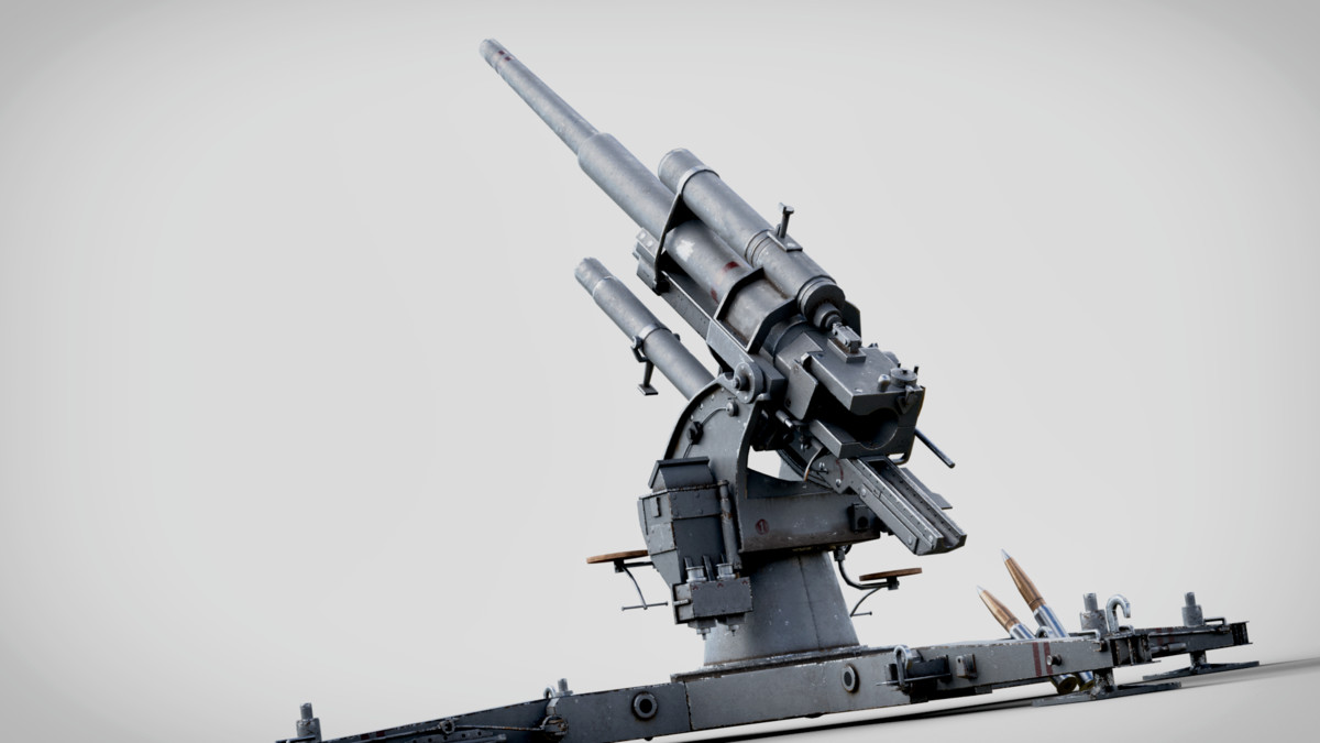 Rigged Flak Cannon WW2