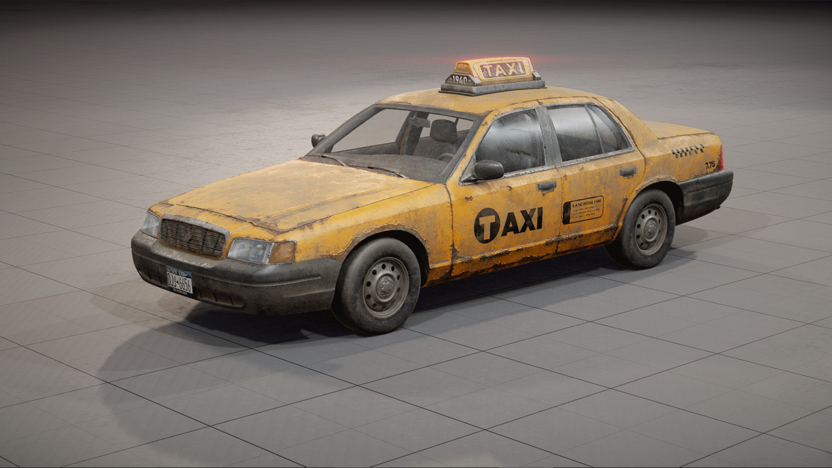 Abandoned Sedan - Taxi / Police / Sheriff