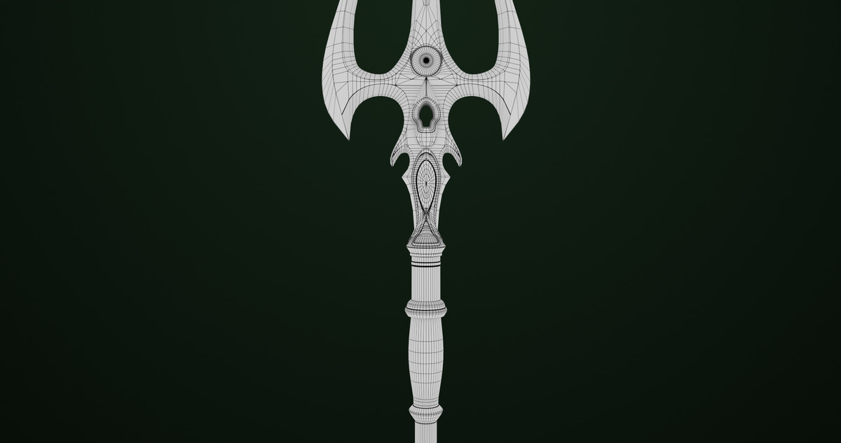 Fantasy Trident 06 URP HDRP Textures