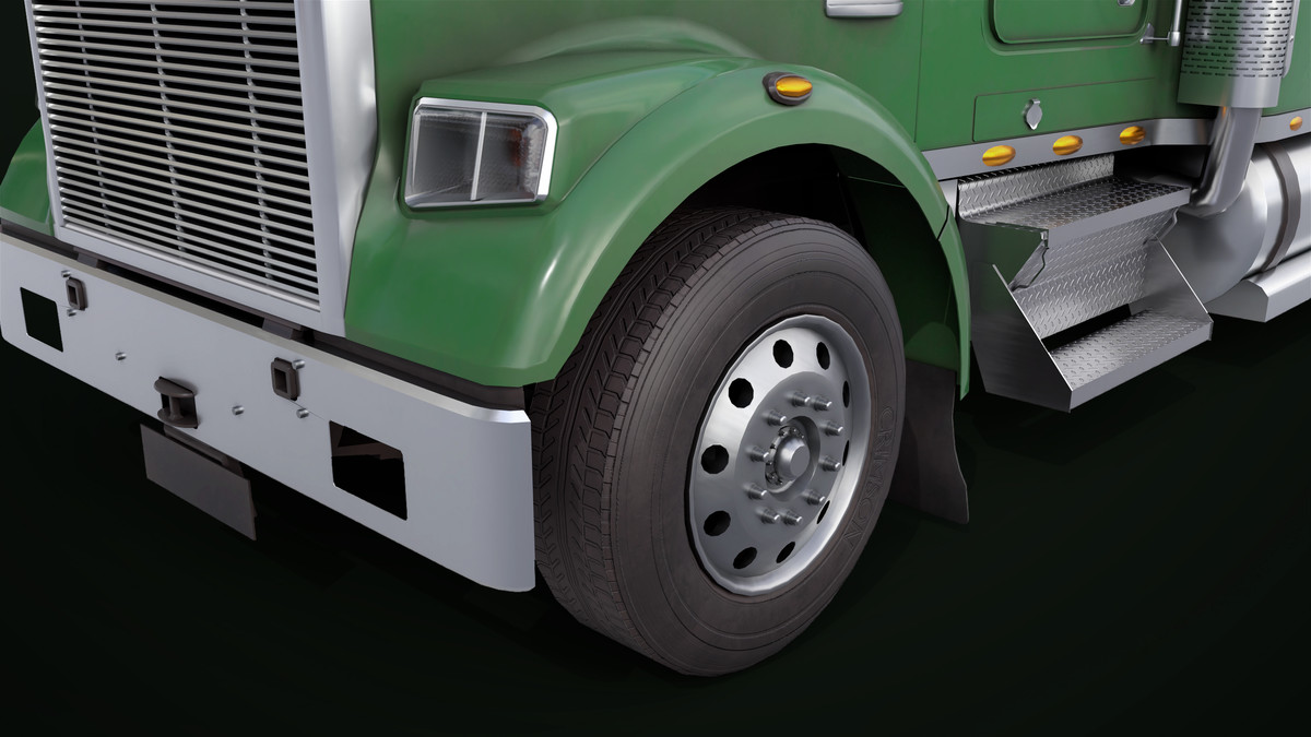 Truck 07 Log Trailer with All Loads Collection