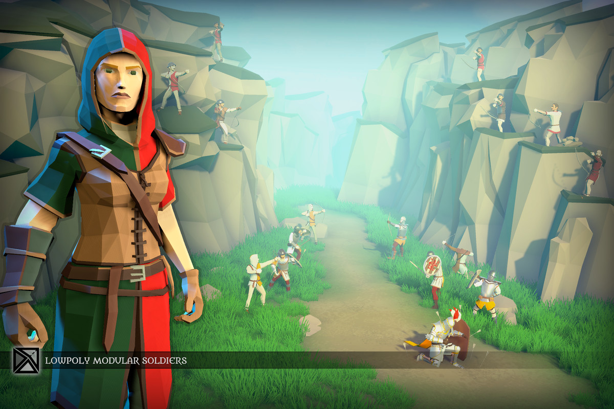 Lowpoly NPCs Bundle MEDIEVAL FANTASY SERIES