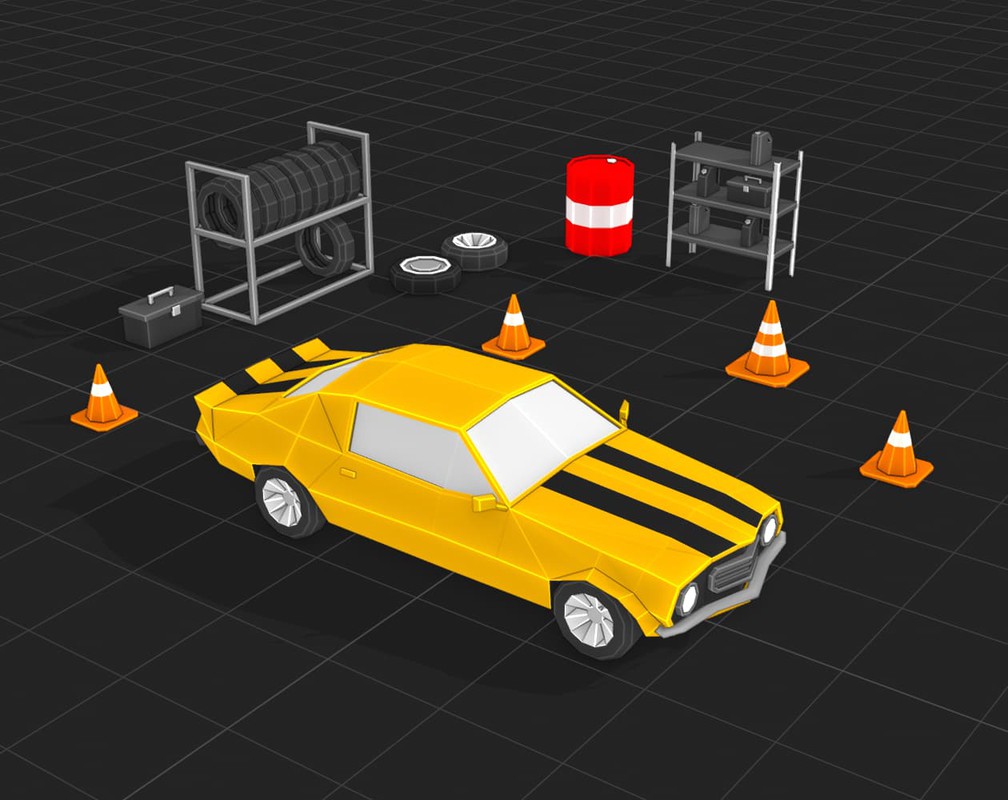 3D Low-Poly Cars