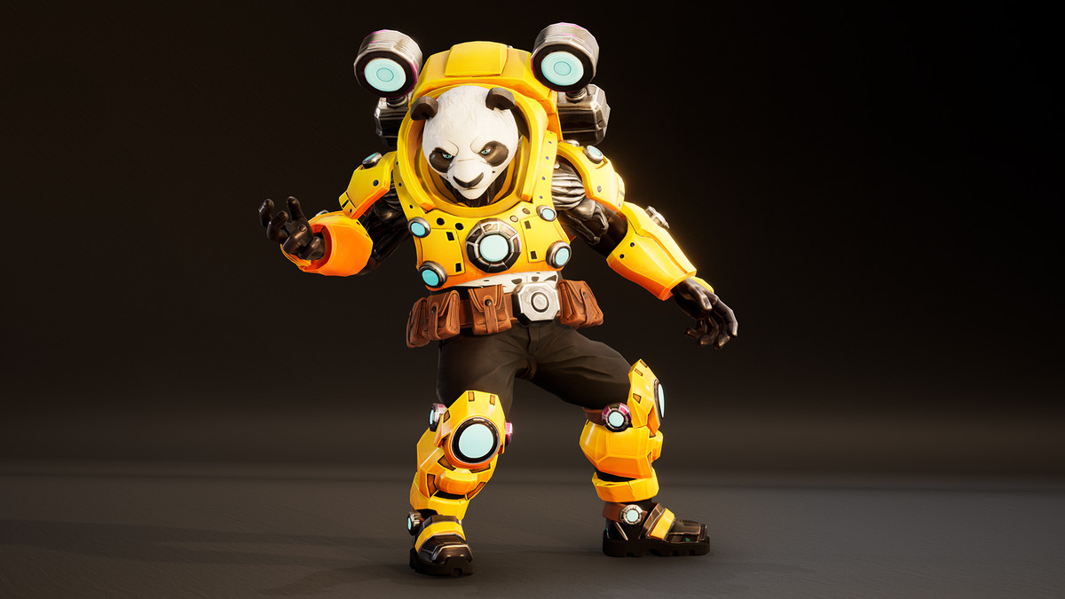 Mecha Panda – Stylized Sci-Fi Panda Character