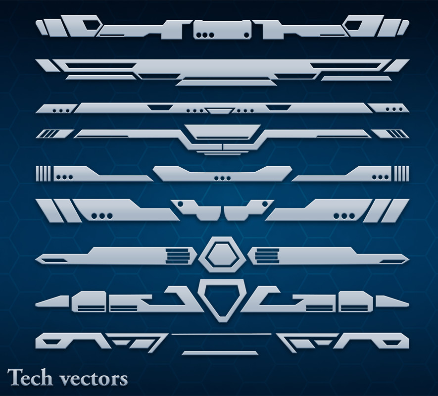 SCI-FI UI TECH VECTORS