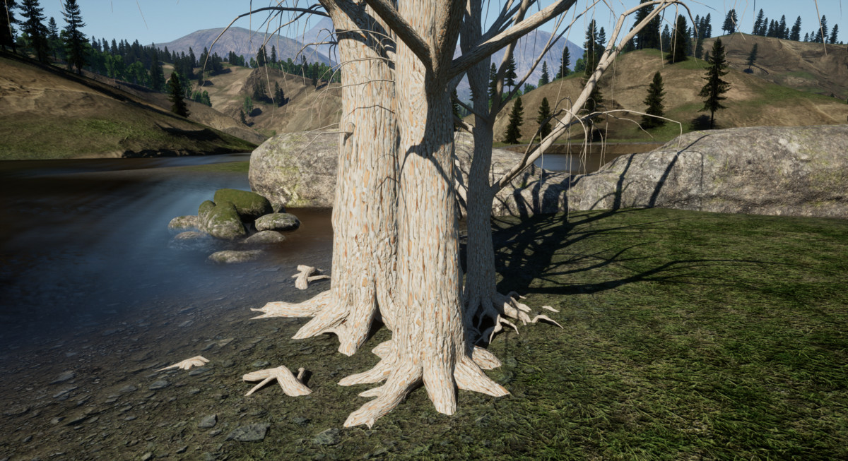 Realistic Tree Bark Materials - Customizable 4K PBR Shader Bundle Vol.01