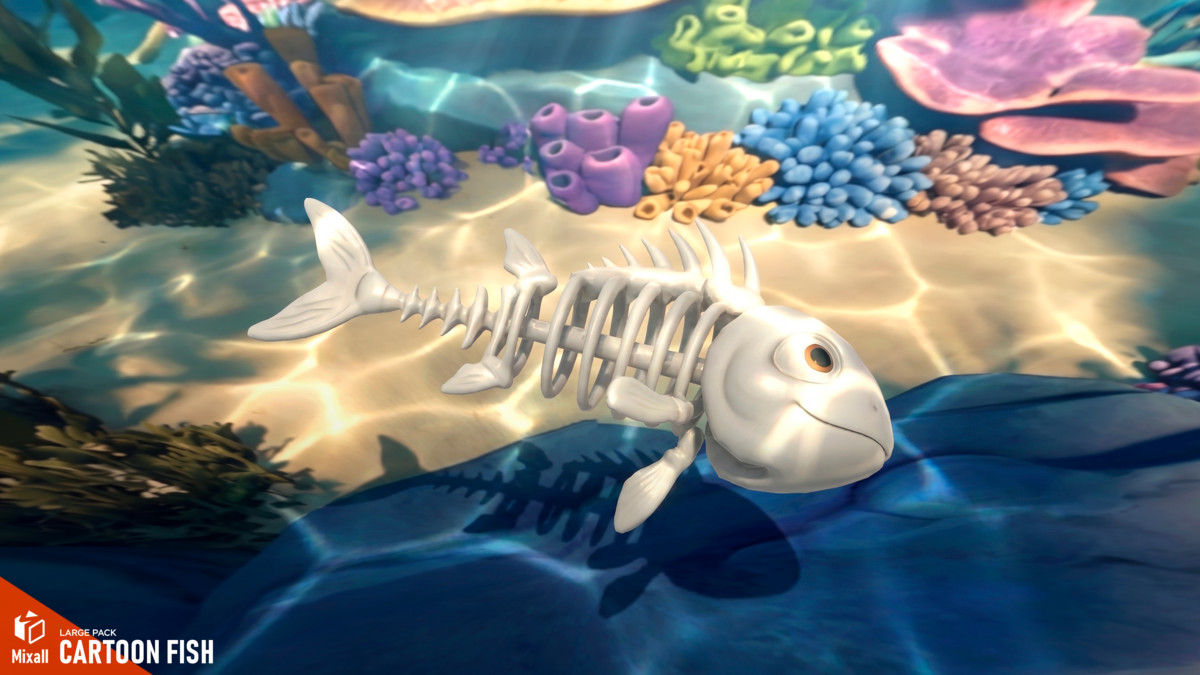 Cartoon fish - large pack