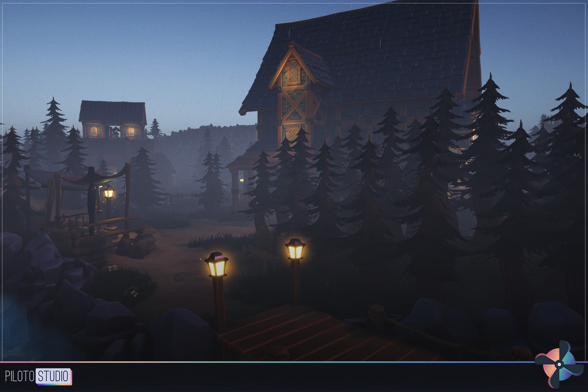 Mega Stylized PBR Environment Pack +500 Assets - Modular Houses, Water Shader
