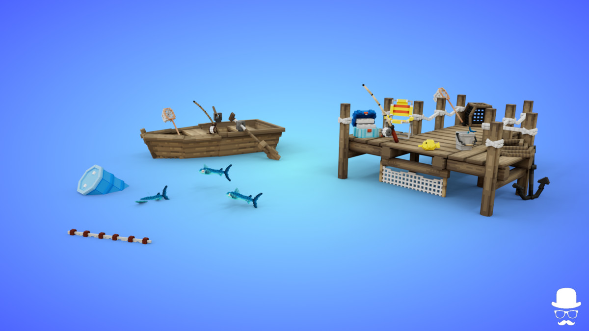 Voxel Fishing Pack