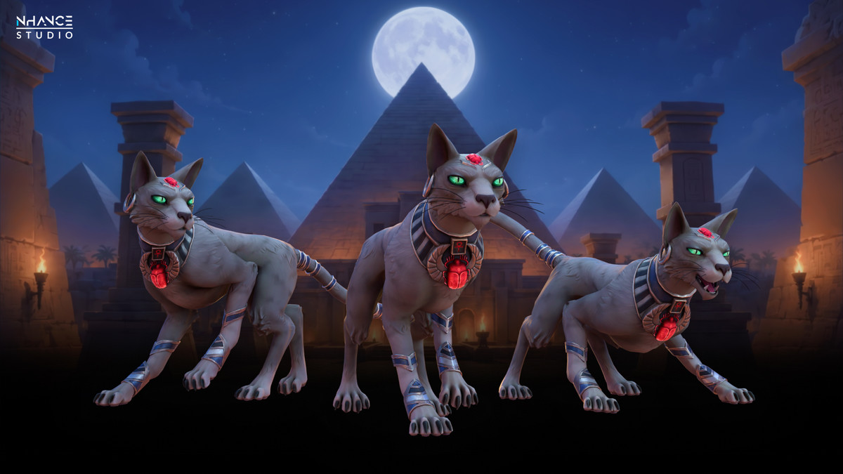 Stylized Egyptian Cat