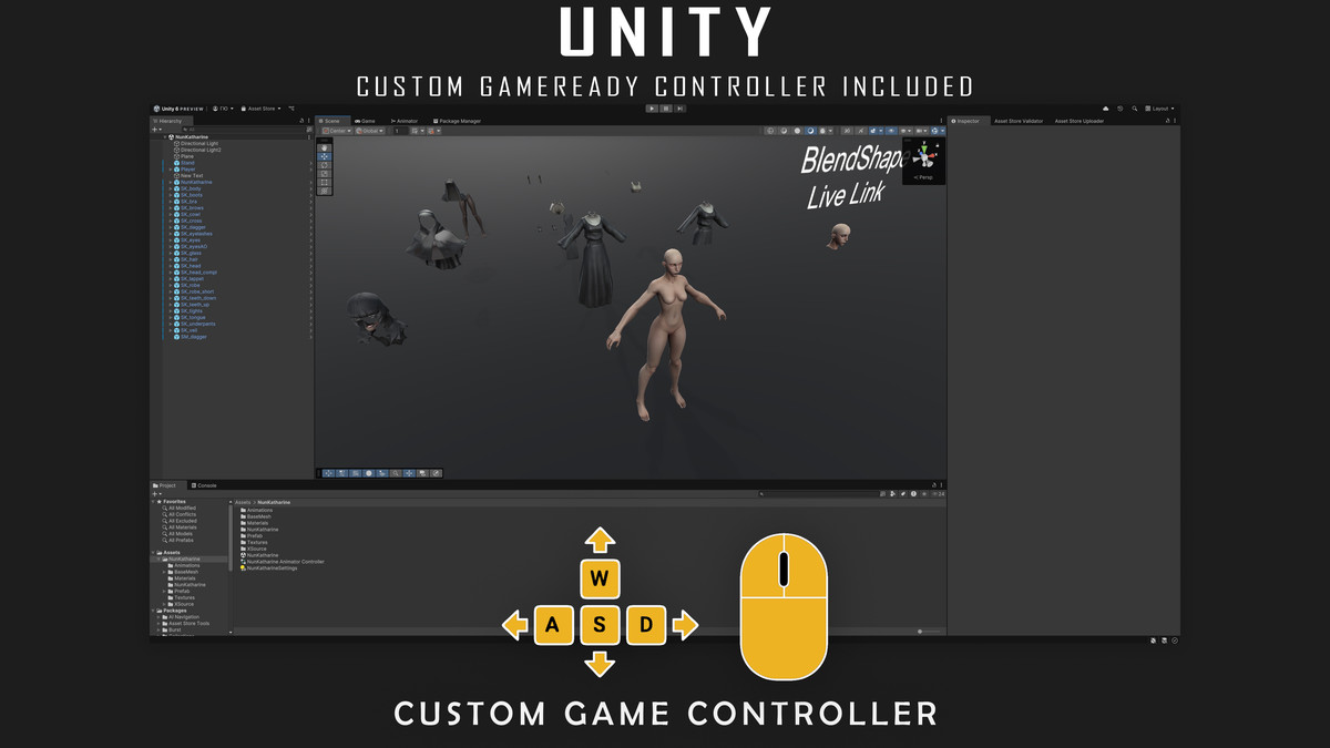 Nun Katharine - Stylized Gothic Character - #76