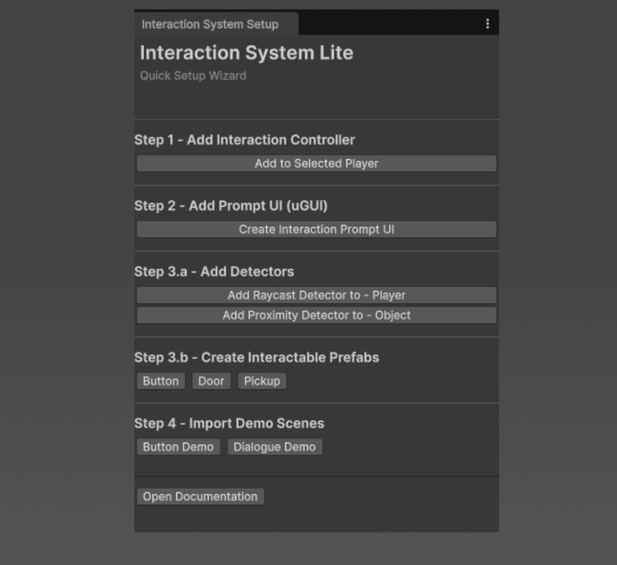 Interaction System Lite