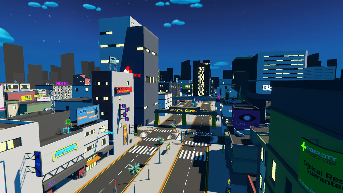 LowPoly Cyberpunk City