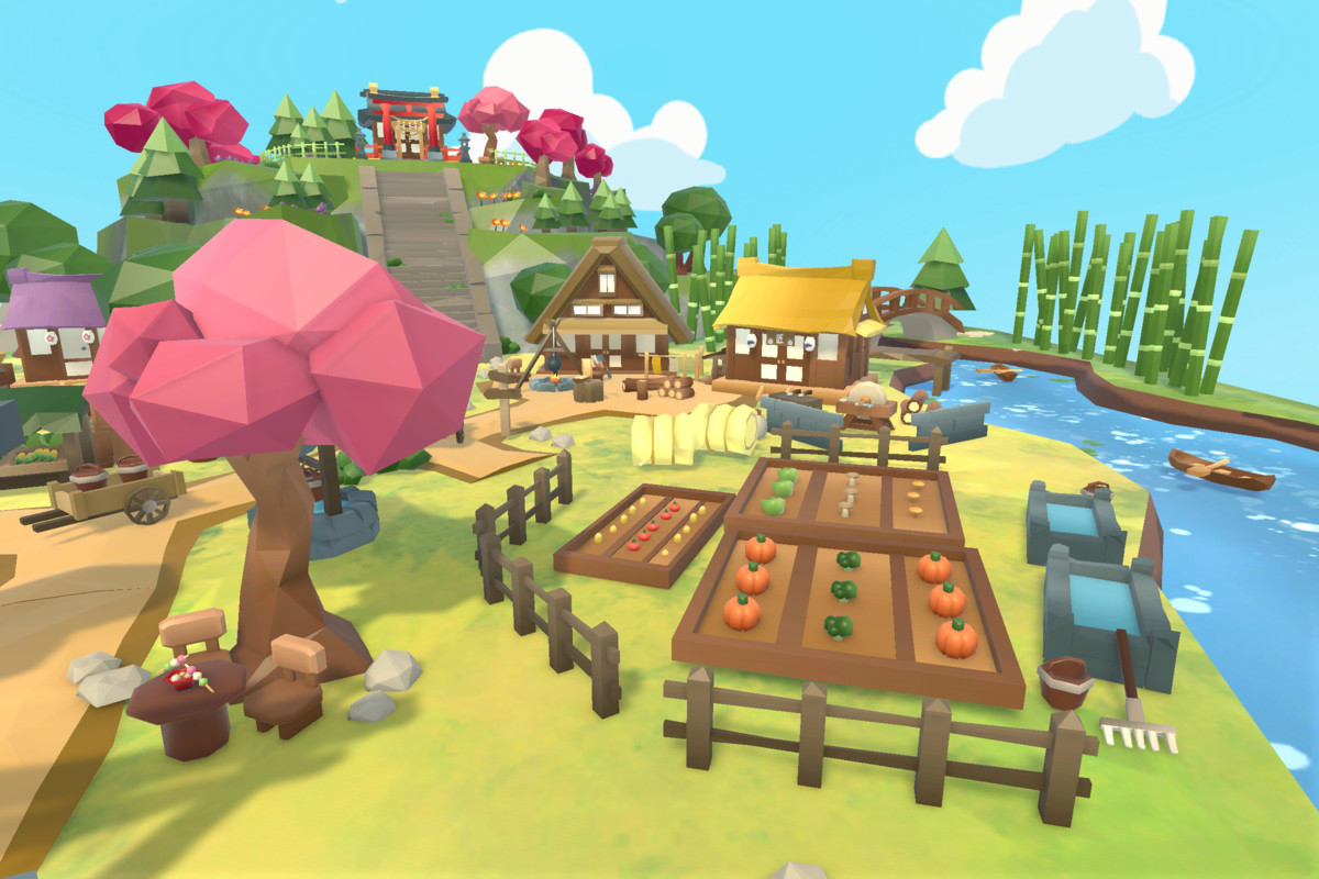 Japanese Rural Village - Low Poly 3D Models