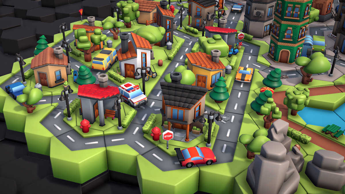 Stylized Hexagon City Pack (Modular)