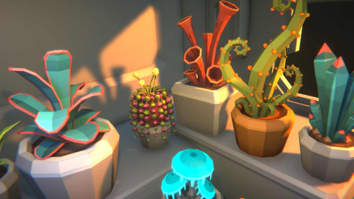 Low Poly Plants & Pots Pack with Growth System / Cosmic Retro