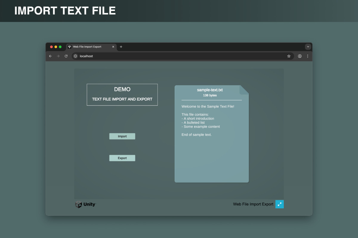 Web Tools: File Import Export Tool