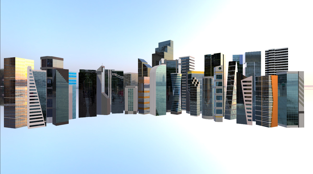 30 Modern Buildings Collection + Normal Maps (Game Ready)