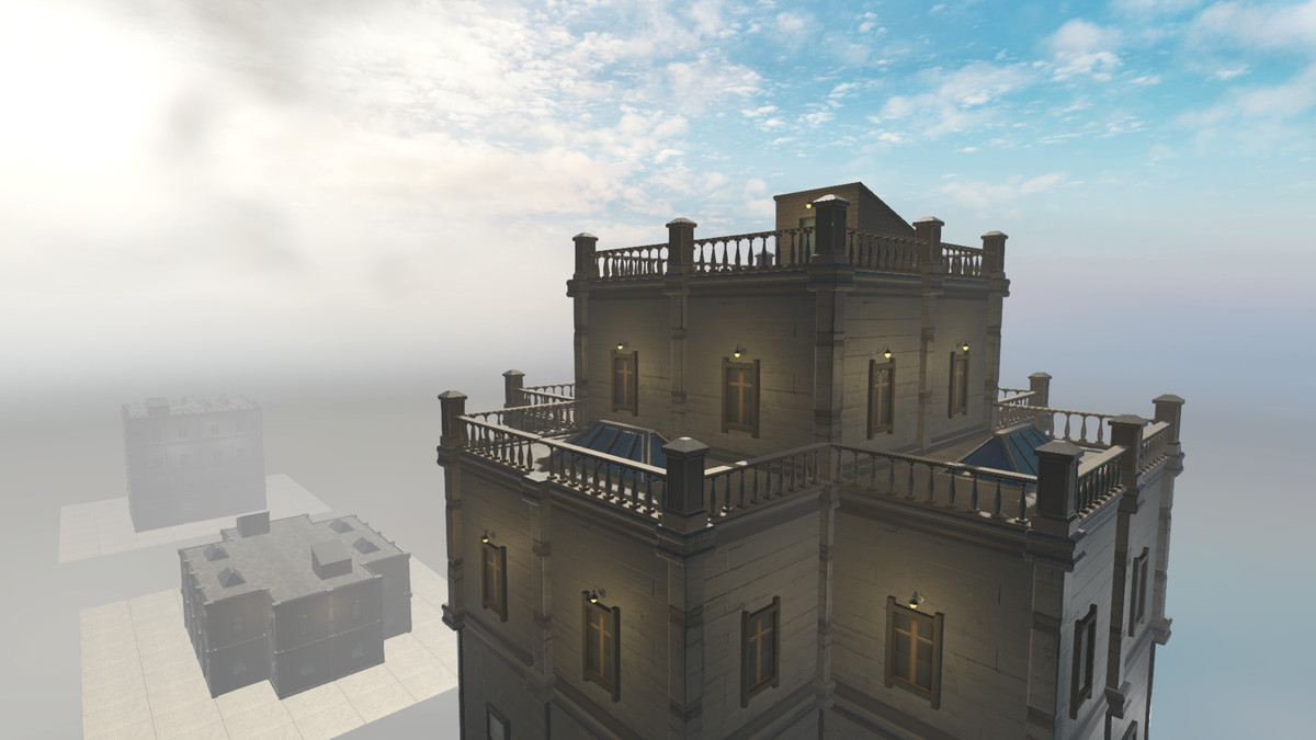 Realistic Modern Modular Building 1 Asset Package