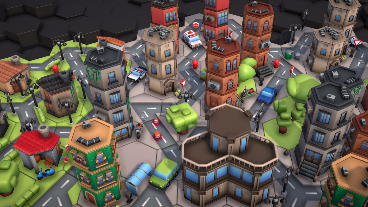 Stylized Hexagon City Pack (Modular)