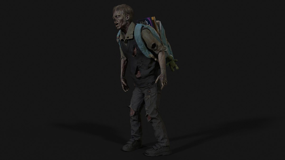 Gradeschooler Boy — American School Zombie Collection