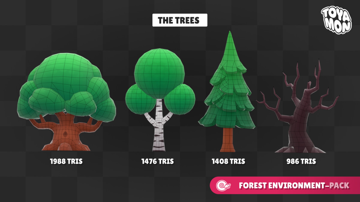 Stylized Forest Environment - Low poly