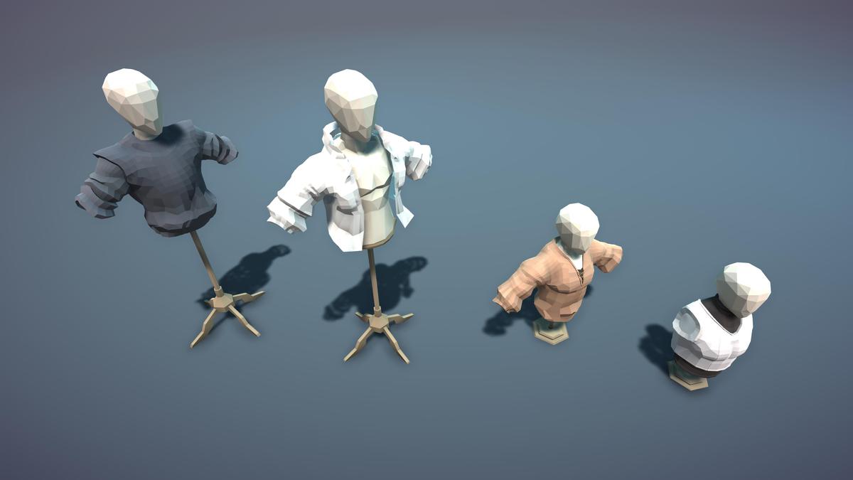 STYLIZED Fantasy Clothing Shop - Low Poly 3D Art