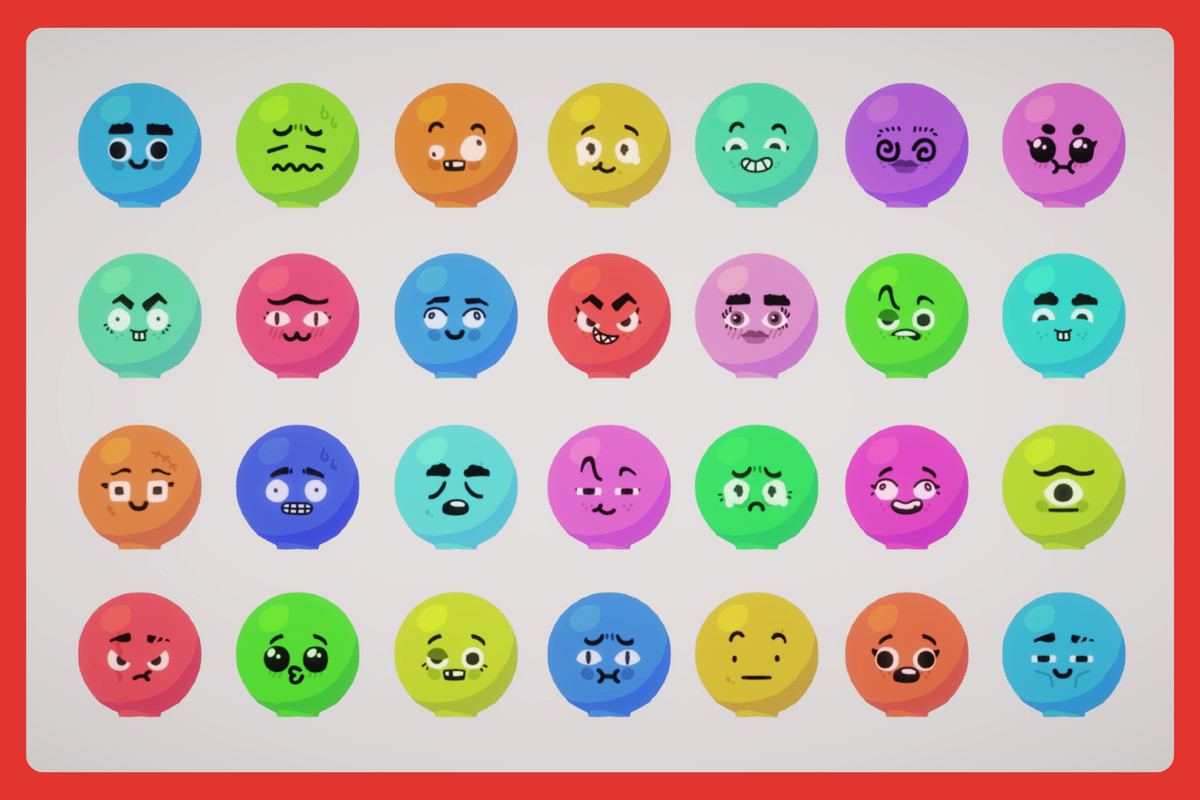 Toon Faces - Rigged Characters