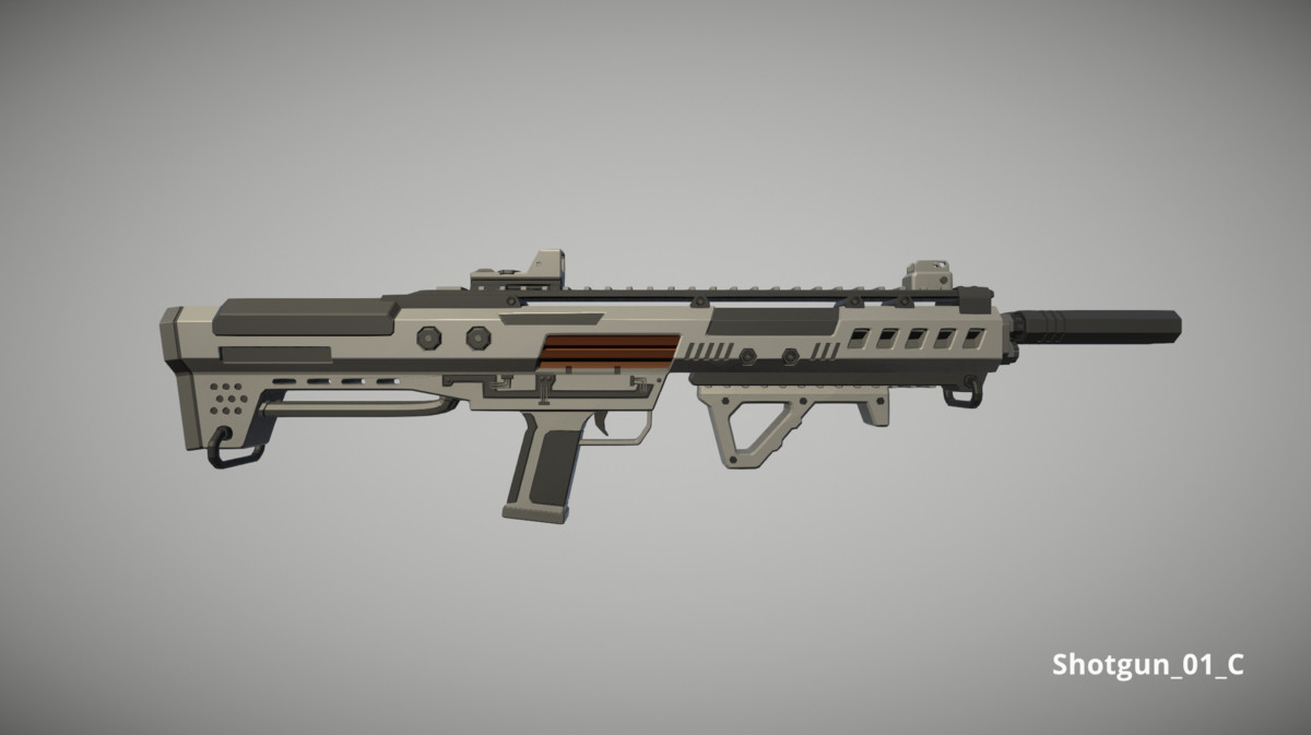 Cyberpunk Armory - Low Poly