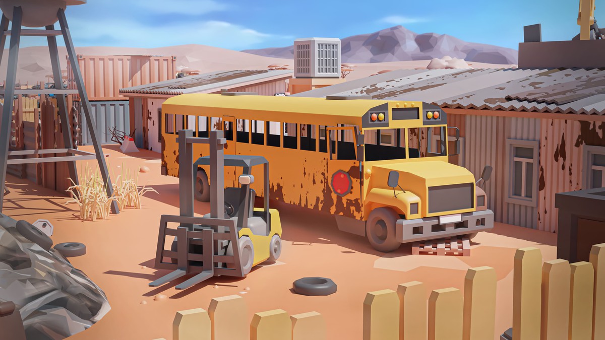 Junkyard - Low Poly 3D Models Pack