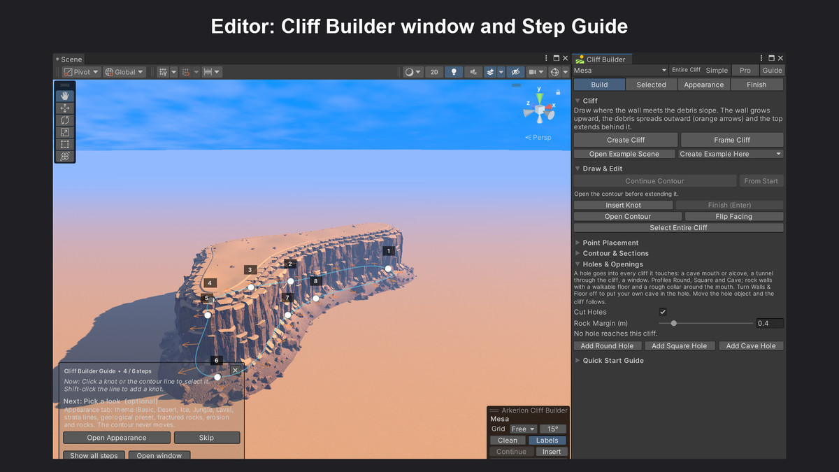 Procedural Cliff Builder