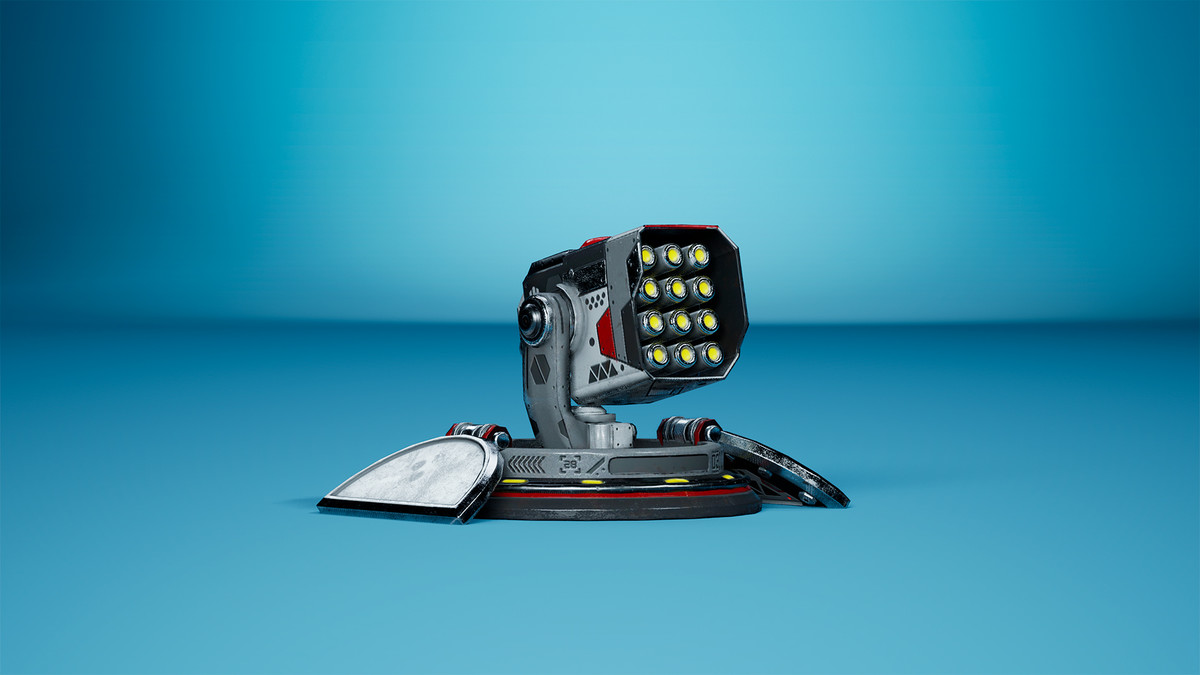 Sci-Fi Turrets pack 1