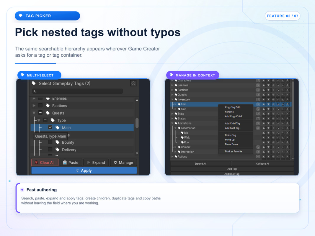 Gameplay Tags For Game Creator 2
