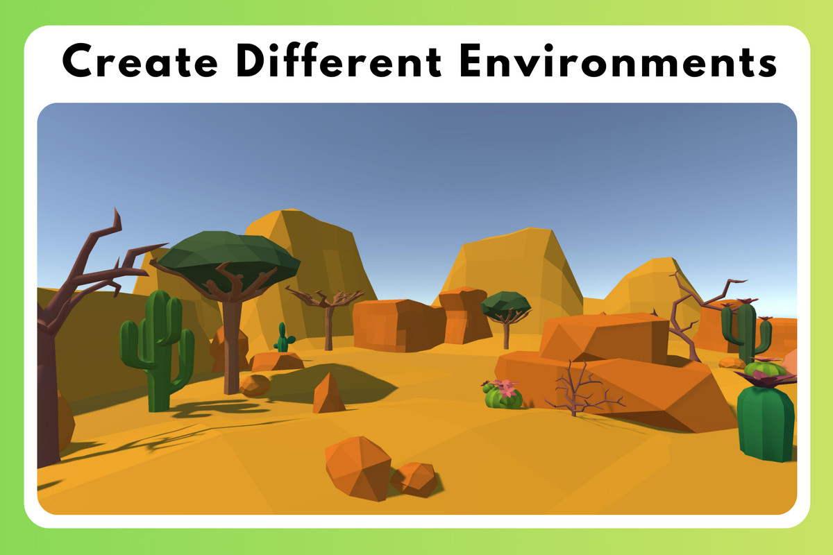 Low Poly Nature Pack - Forests & Mountains