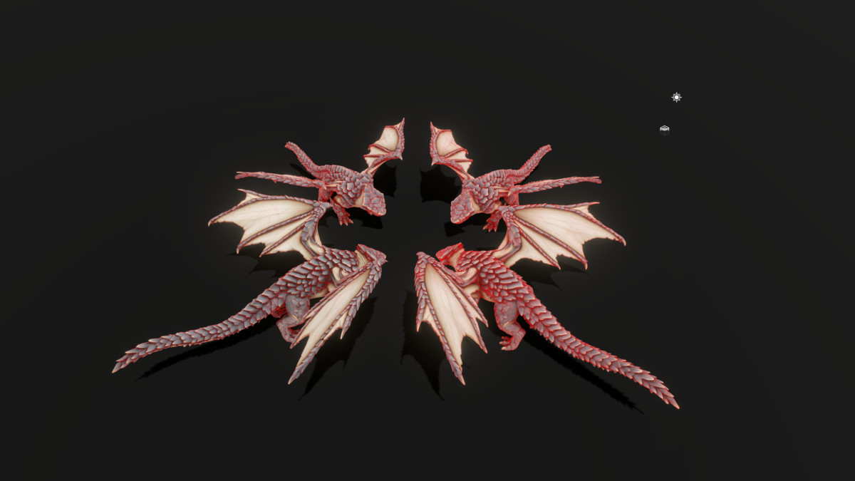Primal Rocky Dragon - Stylized Rock Dragon Monster