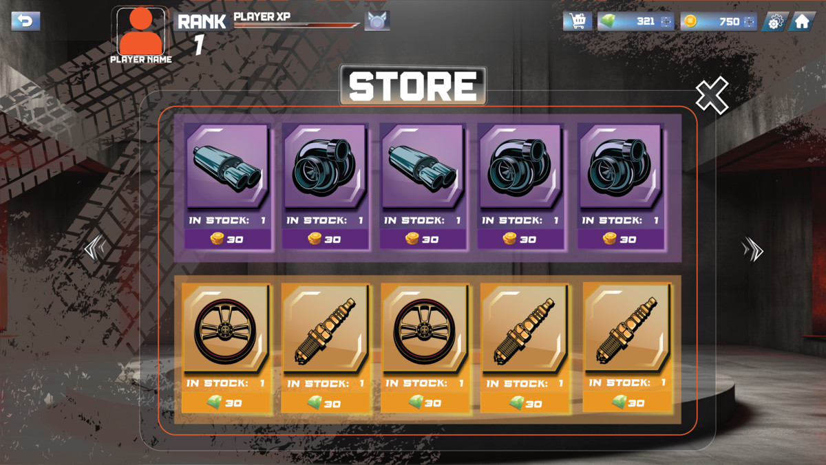 Mech Car Combat UI Kit – Shooter HUD & Mobile Game GUI/UX