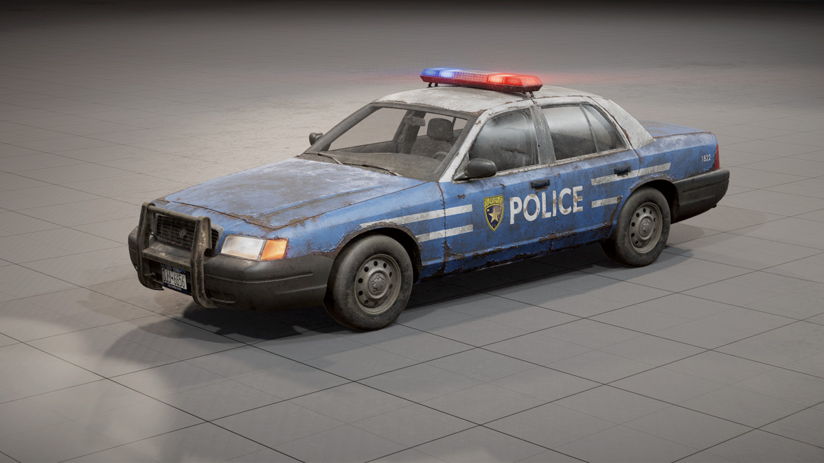Abandoned Sedan - Taxi / Police / Sheriff