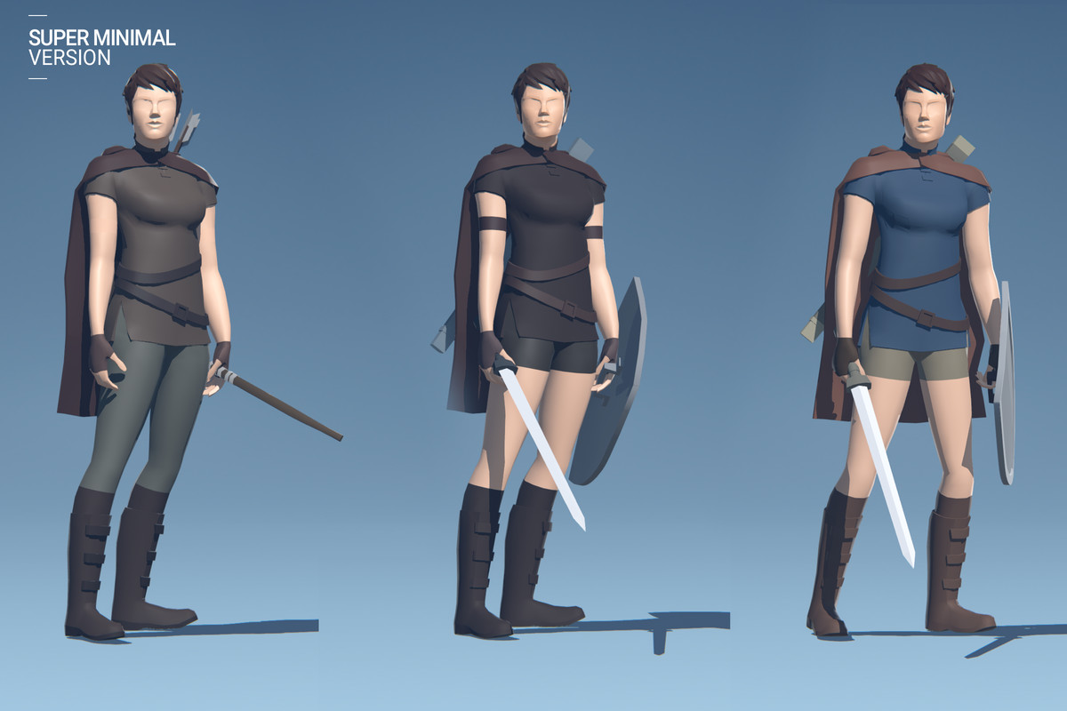 Polyquest Heroes: Warrior I Huntress