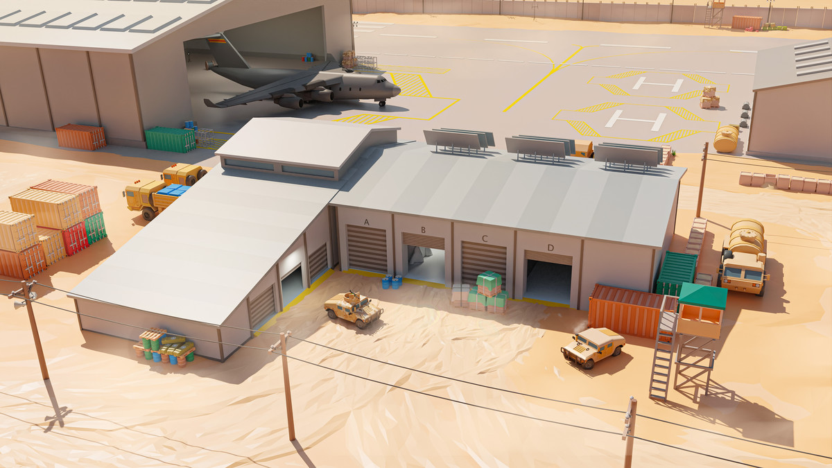 Military Desert - Low Poly 3D Models Pack