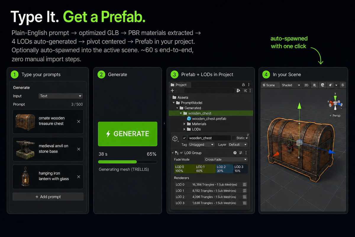 PromptModel - AI 3D Model Generator + Library